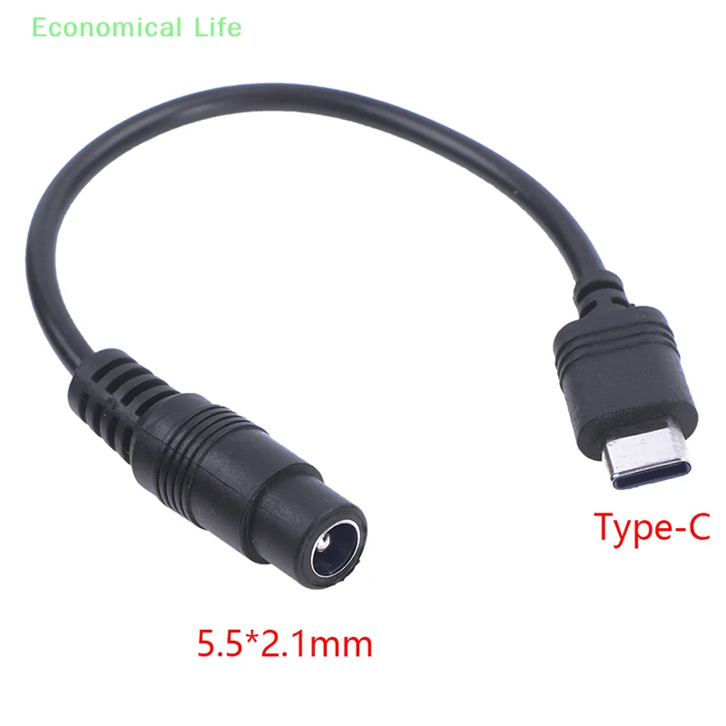 DC Type-c Female To 5.5*2.1 Female Cables 5521 Power Jack DC Power Conector 5.5x2.1 Adapter USB Type C Converter