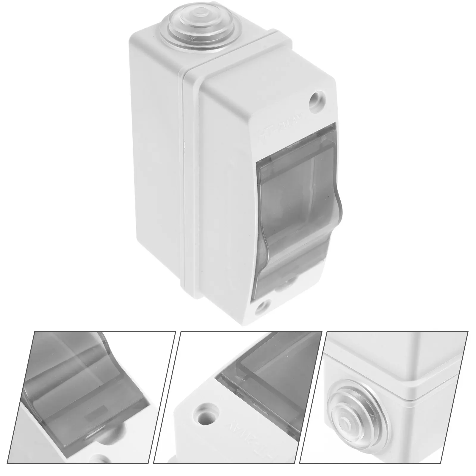 Plastic Breaker Box Weatherproof Outdoor Electrical Box Compact Size Easy Mounting Viewing Window for Quick Status Check