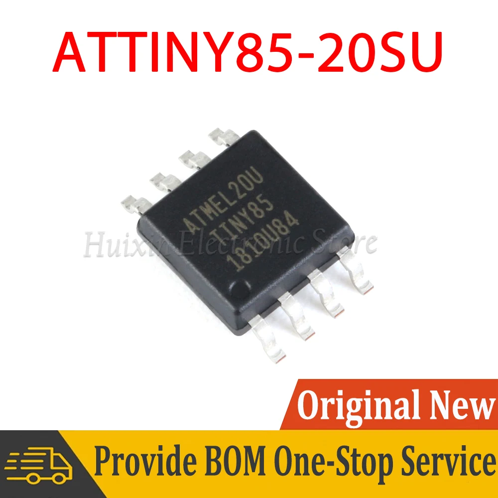 ATTINY85-20SU ATTINY85-20 ATTINY85 SOIC-8 8KB 20MHz 8Bit Microcontroller SOP SMD IC