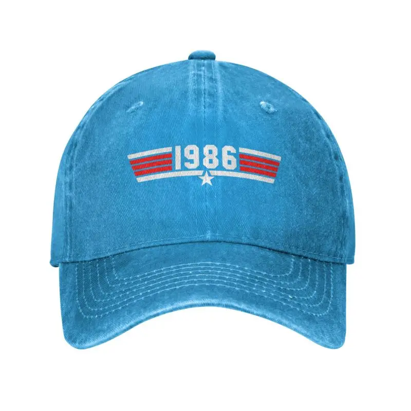 

Personalized Cotton 1986 Fighter Jet Baseball Cap Sports Men Women's Adjustable Top Gun Film Dad Hat Summer