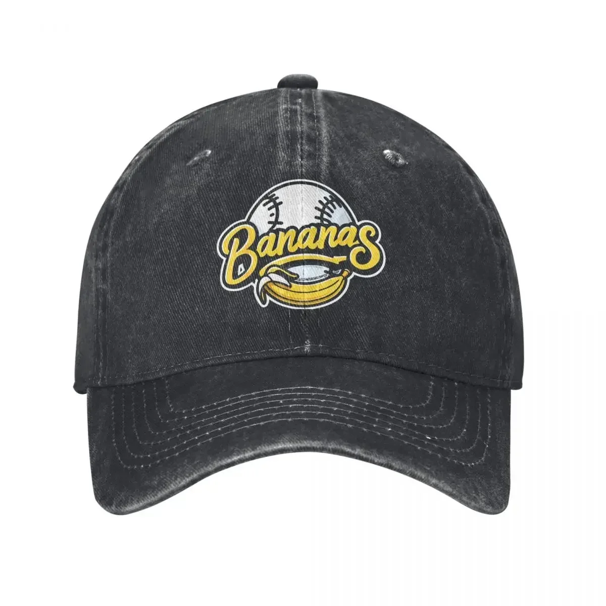 Funny Let's Go Bananas Baseball Cap Fashion Distressed Savannah Baseball Headwear Unisex Outdoor Running  Soft Hats