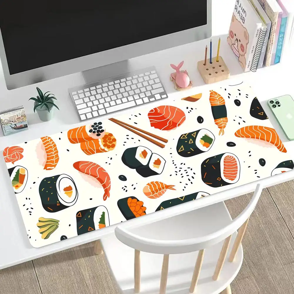 

Cartoon Sushi Mouse Pad Cute HD Mousepad Pad Extended Gaming Keyboard LargeMousepad 90x40cm XXL Gamer Mousepad