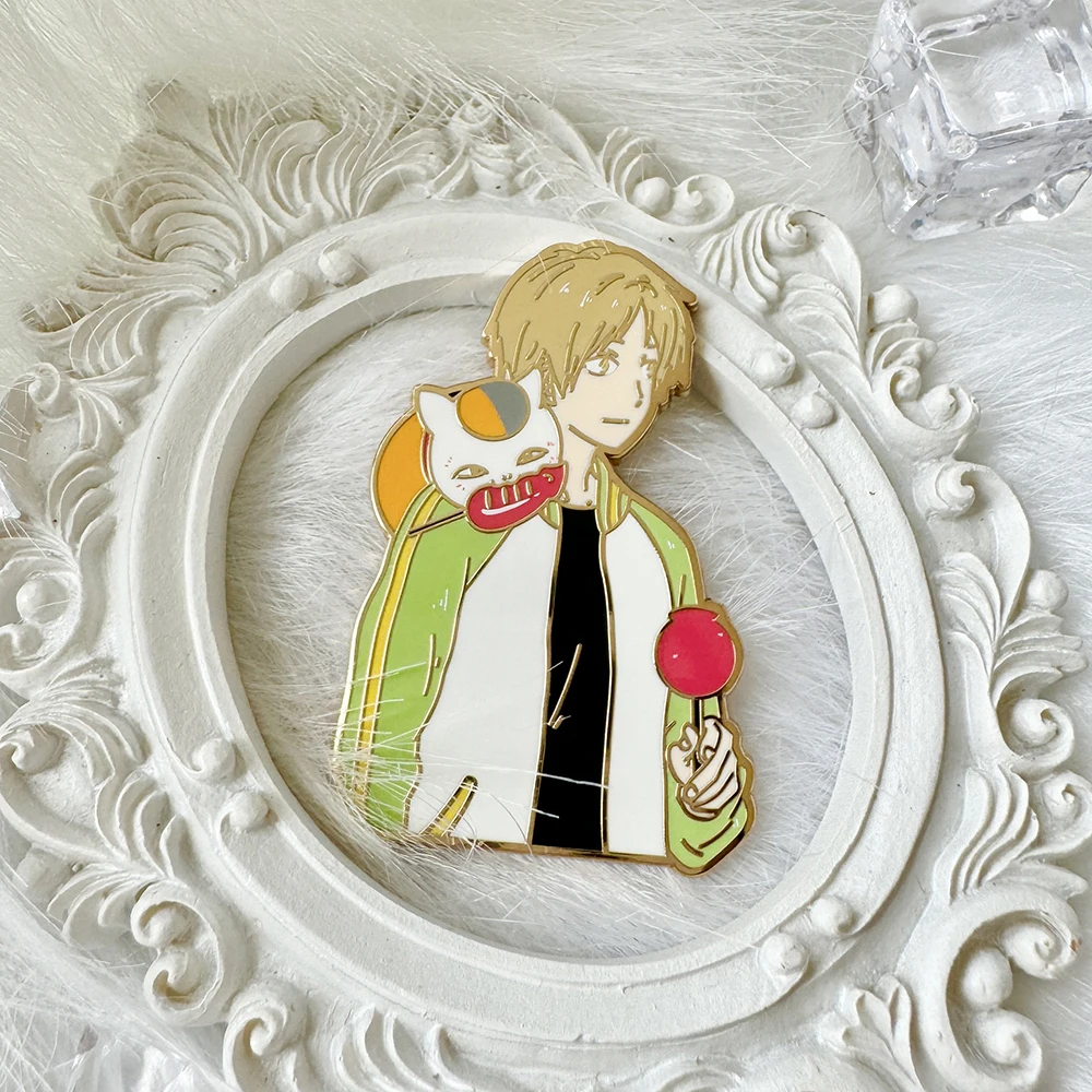 دبابيس آلهة للحرم الجامعي الياباني لحقائب الظهر ، شارات على ظهره ، دبوس المينا المانجا ، دبابيس المجوهرات ، الملحقات #3