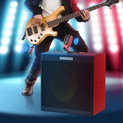 Wireless Guitar System USB Rechargeable Guitar Earphone Amplifier Use Time Up To 8h 5.8GHz for Guitar Bass Electric Instruments