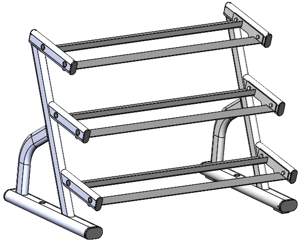 

3 Layers Gym Fitness Machines Equipment Accessory Dumbbell Rack-for Racks