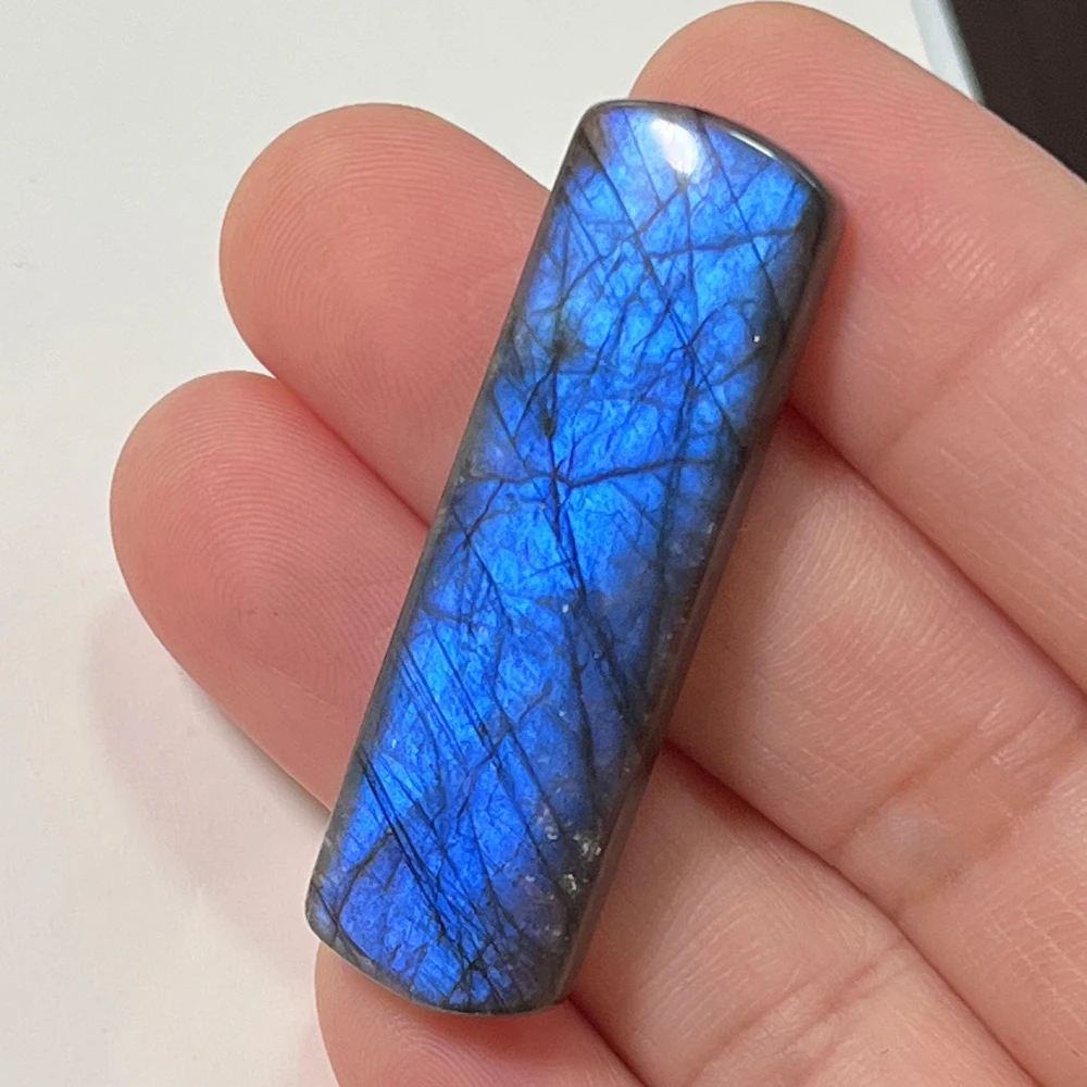 Natural Stone Blue Labradorite Loose Beads 1Pcs