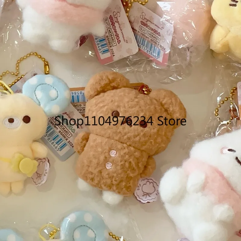 Ctue Rilakkuma Gantungan Kunci Mewah Kartun Kelinci Boneka Mewah Mouse Rubah Beruang Aksesori Boneka Lembut Hadiah Liontin Tas Anak Kucing Kawaii