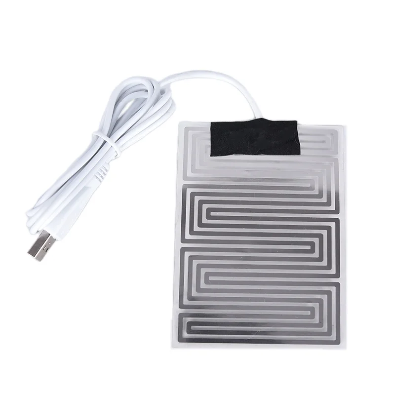 3.7V~5V Carbon Fiber Heating Pad Hand Warmer USB Heating Film Electric Winter Infrared Fever Heat Mat