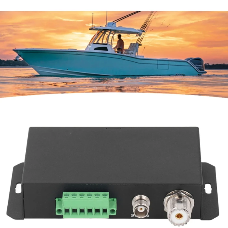 Marine AIS Receiver for HAR‑100 AIS Receiver Channel 10 to 35V 38400 Bps Sensitive Accurate GPS Receiver for Boat-A12I