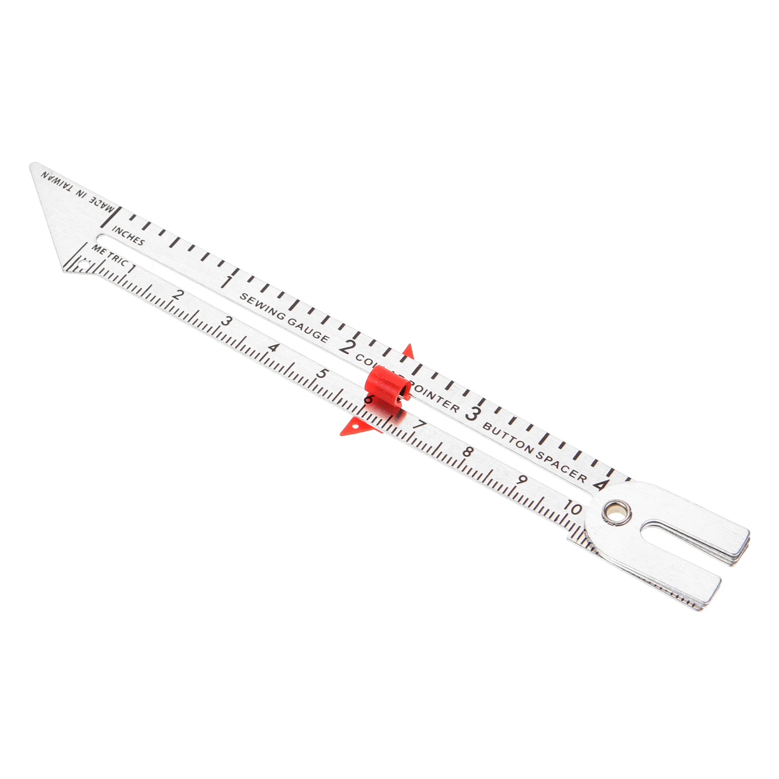 

Sewing Patch Ruler Quilting Rulers Fabric Ring Multifunctional Expanding Gauge Aluminum Hemming for Knitting