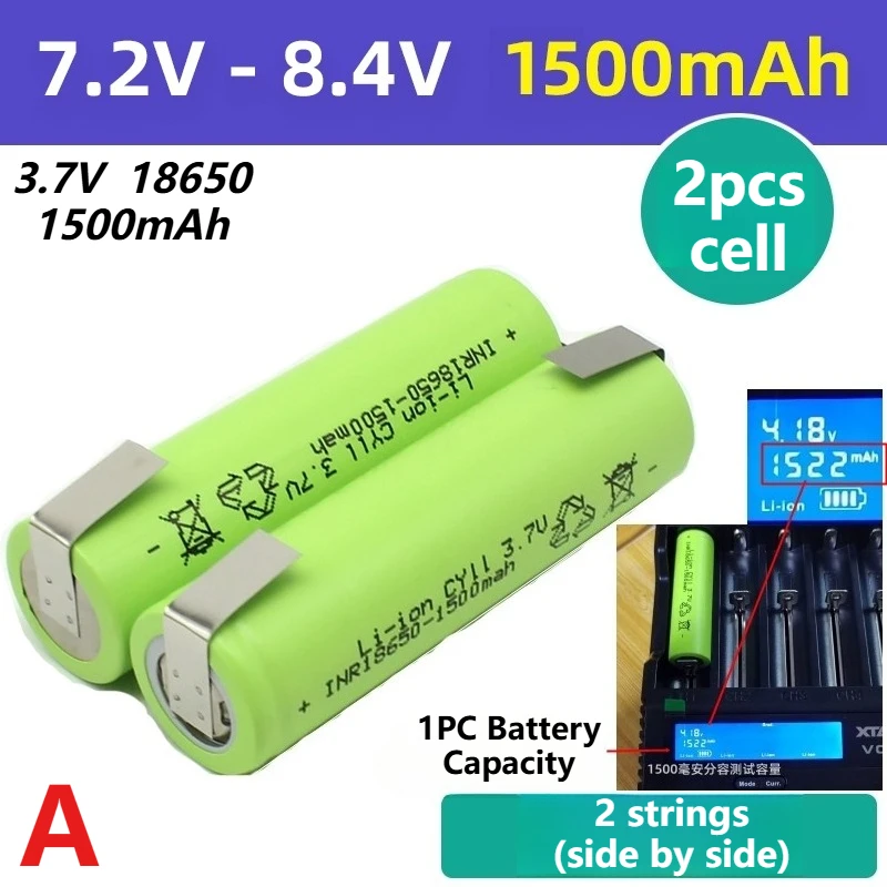 1500mAh 18650 Battery Cells For Makita Drill