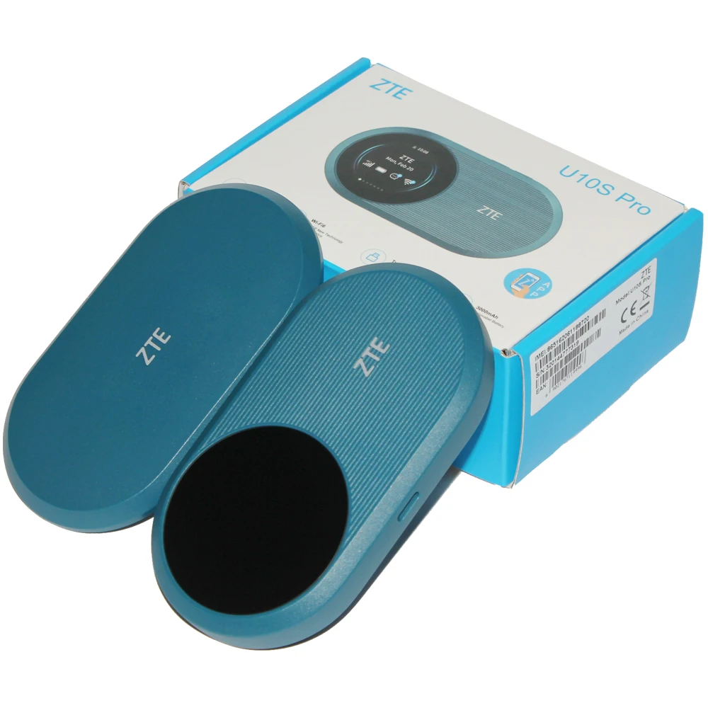 Routeur WiFi universel 4G LTE ZTE U10S Pro WiFi6 3000mAh avec emplacement pour carte SIM et port Type C