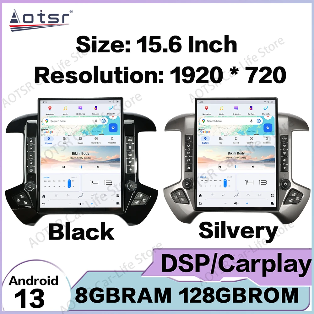 

Qualcomm Multimedia Android 13 For Chevroler Silverado GMC 2014~2019 Car Radio GPS Navigation Stereo Receiver Carplay Head Unit