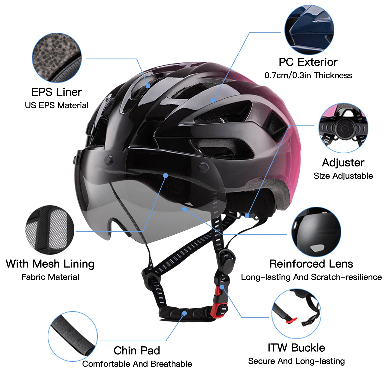Bike Helmets with LED Tail Lig - đánh giá và giá Mountain Biking Helmet Kids