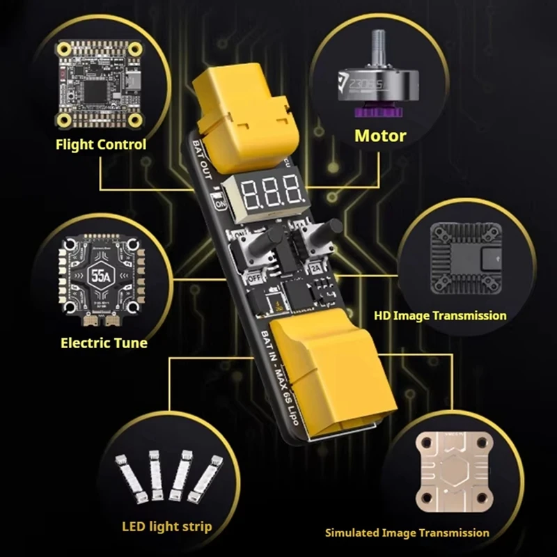 

Модуль защиты от короткого замыкания с цифровым дисплеем в реальном времени, аксессуары для защиты от напряжения и тока, повышенная безопасность-A86Z