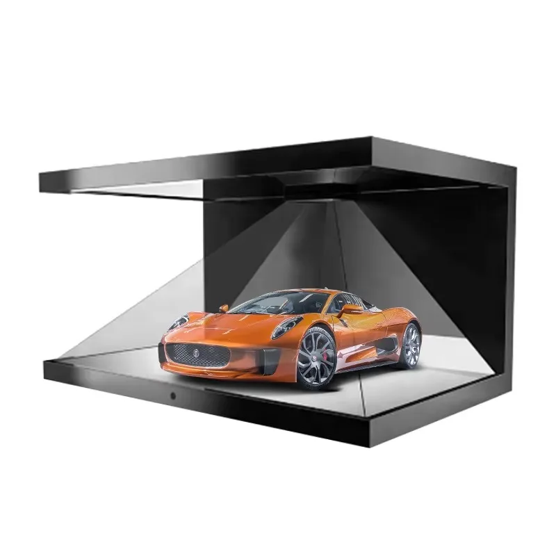 

[Best-selling] 120x120CM 4 Sided 360 Degree Hologram Pyramid Display Showcase 3D Holo Box Holographic Advertising Player