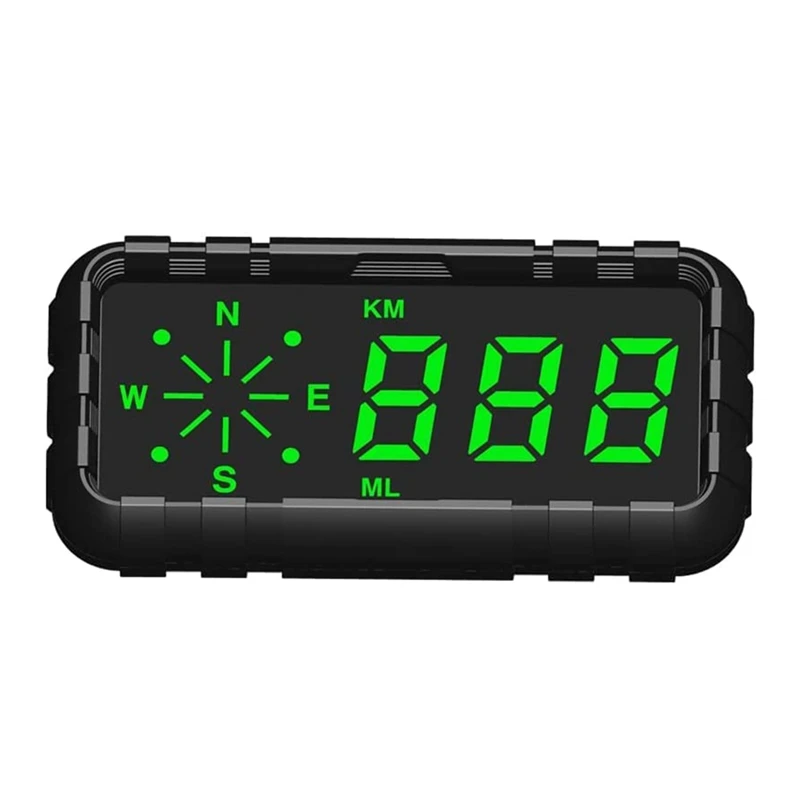 HUD Speedometer Odometer Compass Head Up Display GPS Digital Display Big Fonts Univsersal For All Cars Vehicles