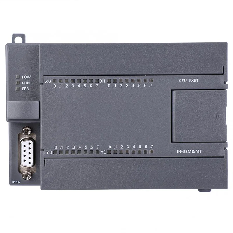 FX1N 32MR 32MT PLC لوحة تحكم صناعية 16 نقطة مدخلات مخرج تيار مستمر 24 فولت معدل باود 9600 دعم مكون إلكتروني HMI