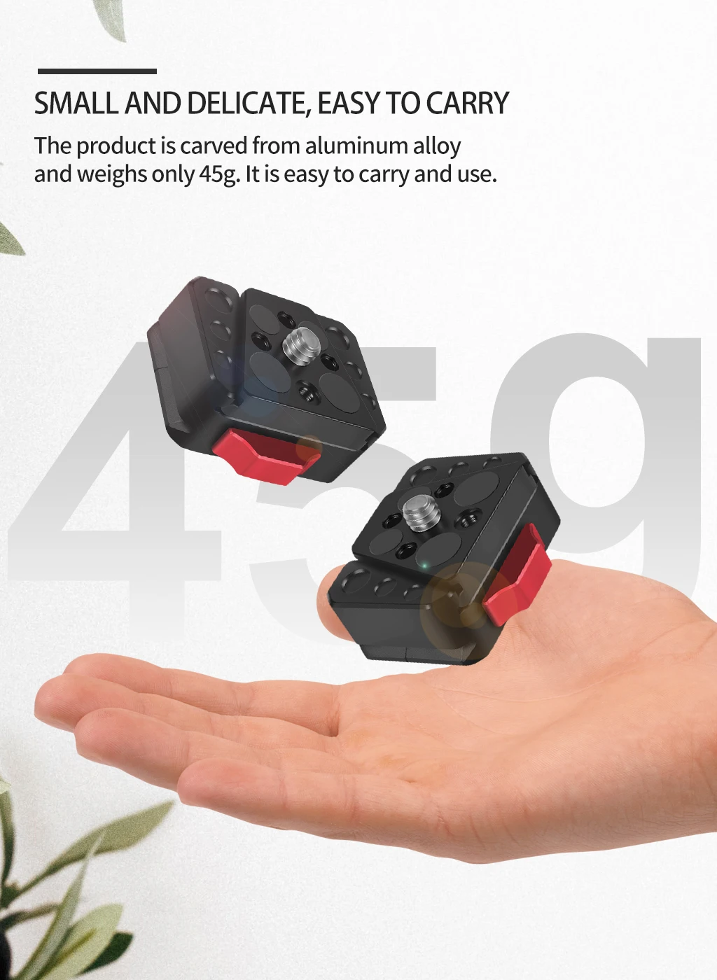 Feldmonitor Schnellspanner Schnellschalter Schiebeplatte V-Mount für Drift DJI OSMO 360 Actionkamera für 38 mm Arca-Typ-Stativ – Detail 10