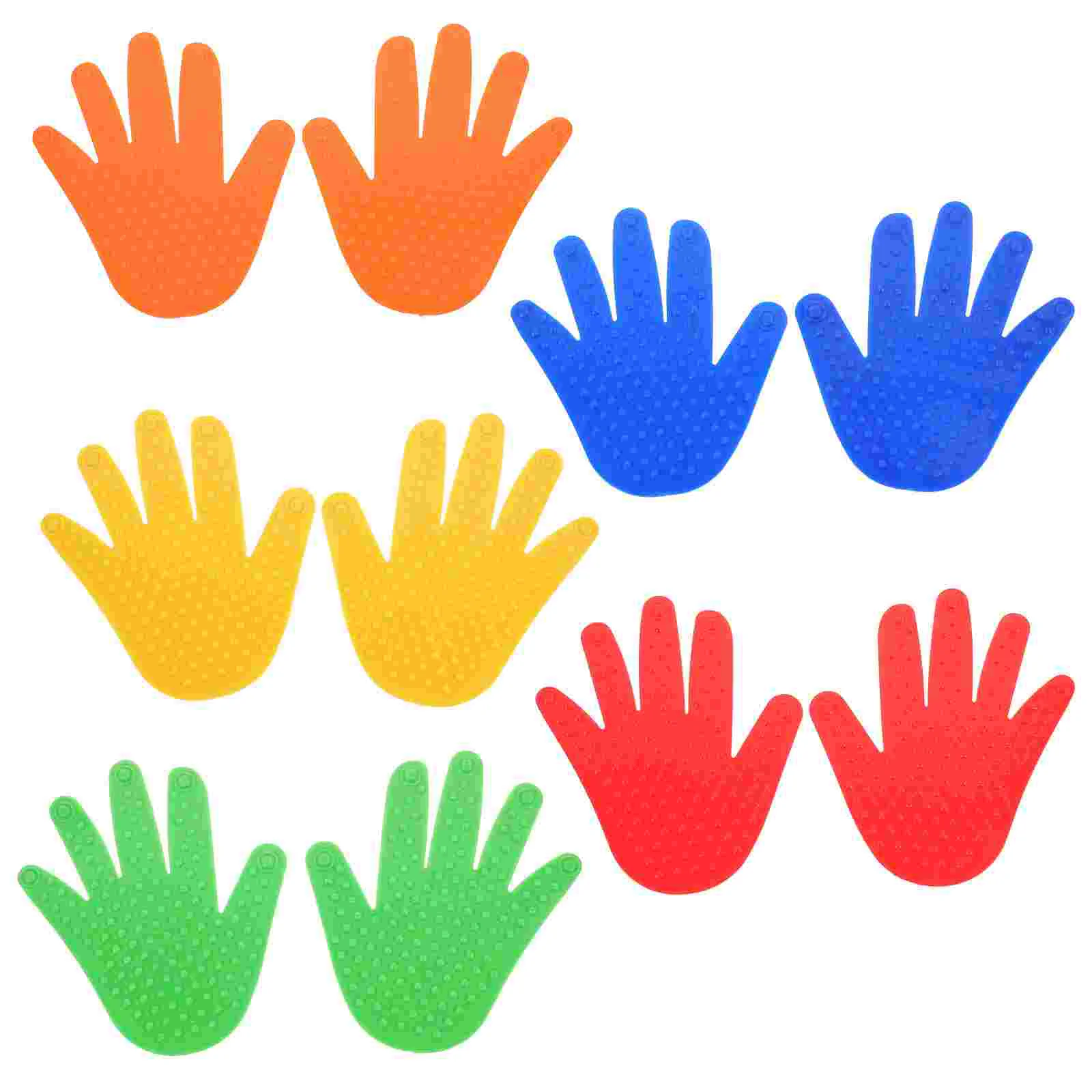 

10Pcs Hand Shape Floor Markers PVC Tennis Training Aids Gym Class Agility Drills Markers Safe Reusable For Sports