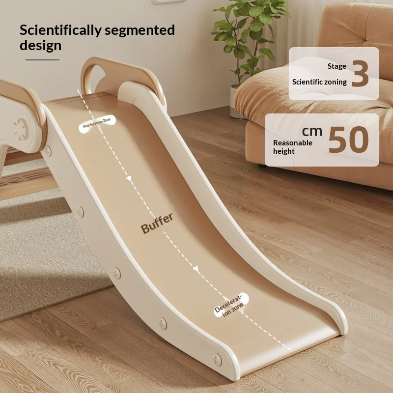 

Foldable Indoor Toddler Slide Baby Kids Home Playset Compact Non Slip Easy Storage Waterslide Slide for Kids Water Slides