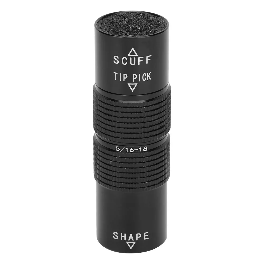 5/6-18 Thread Pool Cue Care Tip Compact Aluminum Alloy Multi-Function Billiard Cue Tip Textured Grip Billiard Pool Cue Tip