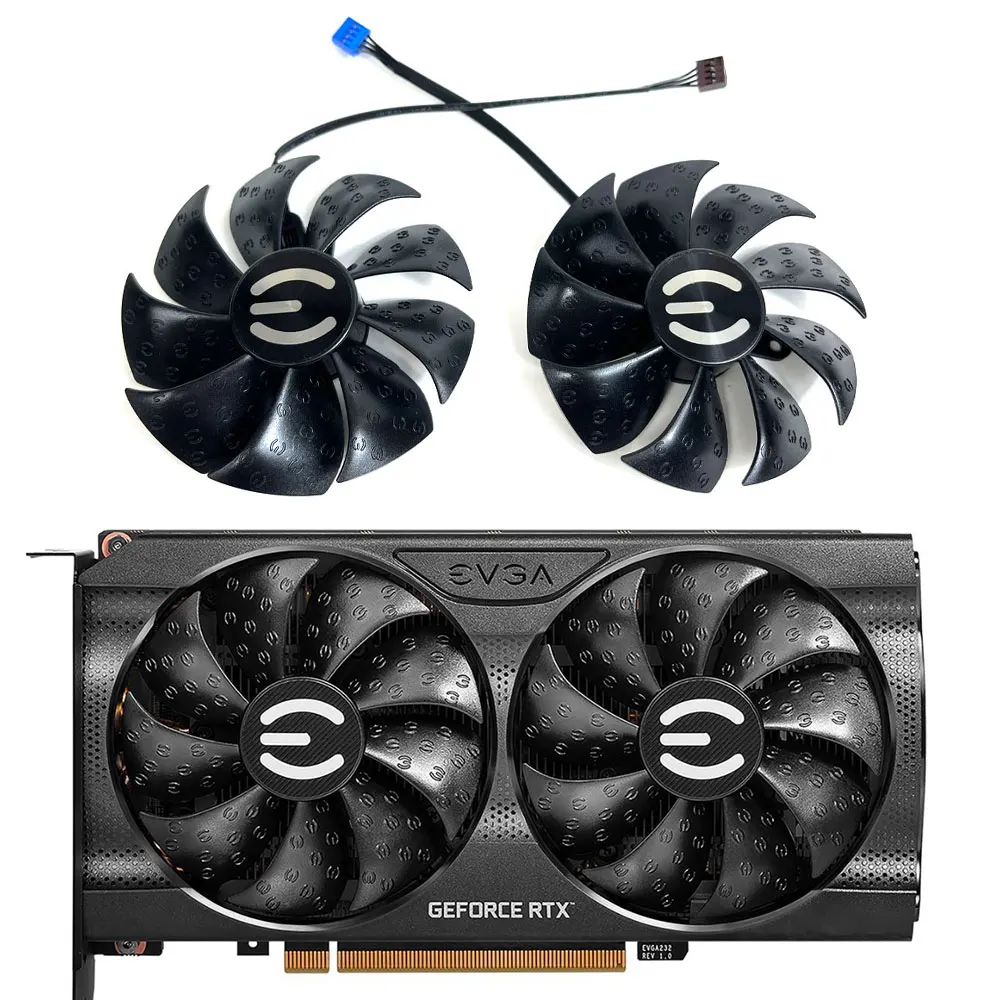 

NEW PLA09215S12H PLD09220S12H RTX 3060 XC GAMING GPU FAN，For EVGA RTX 3060 TI、RTX 3060、RTX 3050 XC GAMING Video card cooling fan