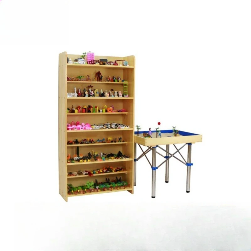 

Standard solid wood psychological sand table sand set 600 pieces, consultation room school community