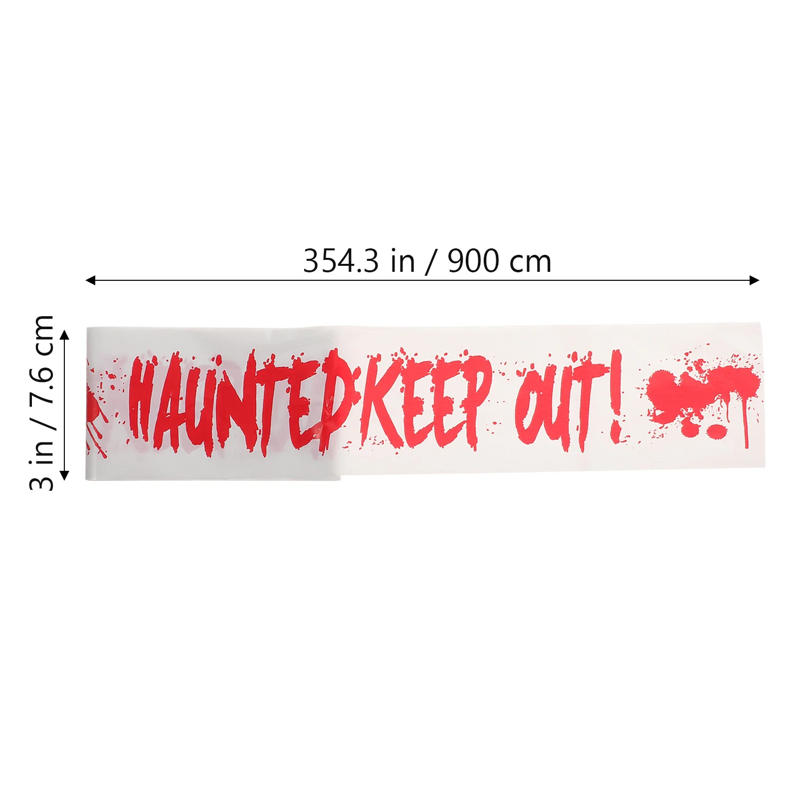 2 Stuks Creatieve Halloween Waarschuwingsbanden Halloween Isolatietape Barricade Tape Halloween Waarschuwingslijn Gevaar Waarschuwingslijn