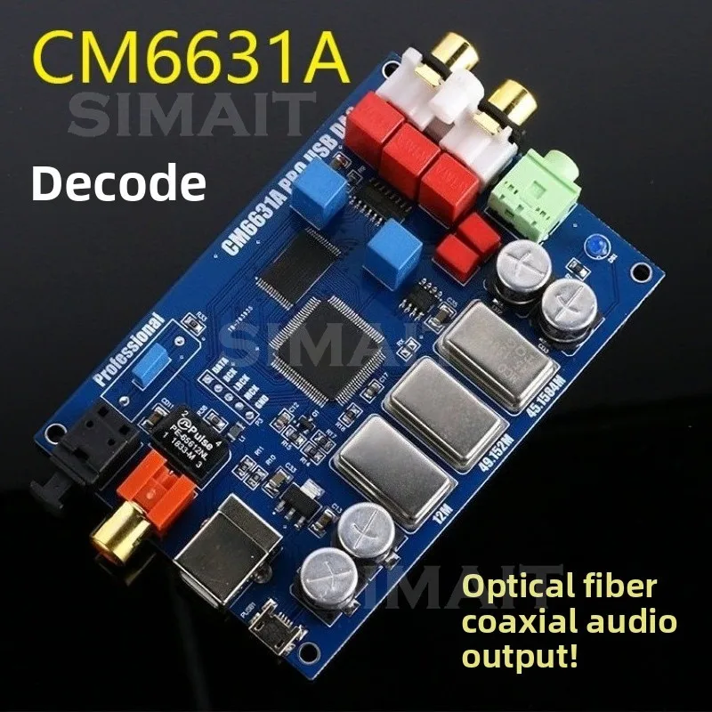 CM6631A Digital Interface USB To I2S/SPDIF Coaxial Decoding Board 32/24Bit 192K Sound Card DAC