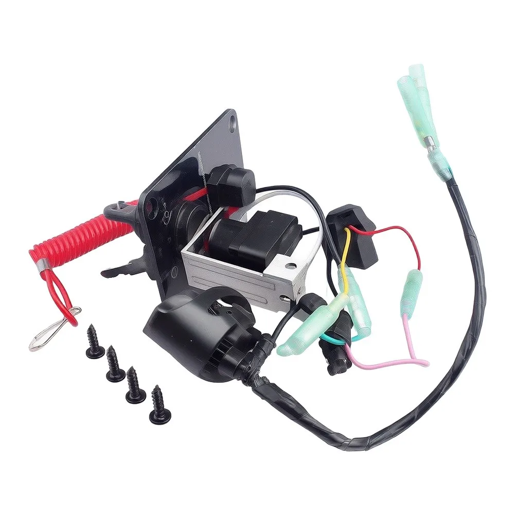 Black Plastic OEM Number 704-82570-08-00 Ignition Switch Panel For 2-Stroke For Outboard 10pin Replacement Car Accessories