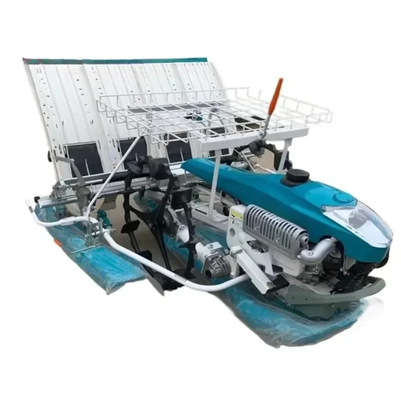 【Hot】Large agricultural fully automatic oline step by step rice transplanter Rice transplanter, rice seedling planting machine