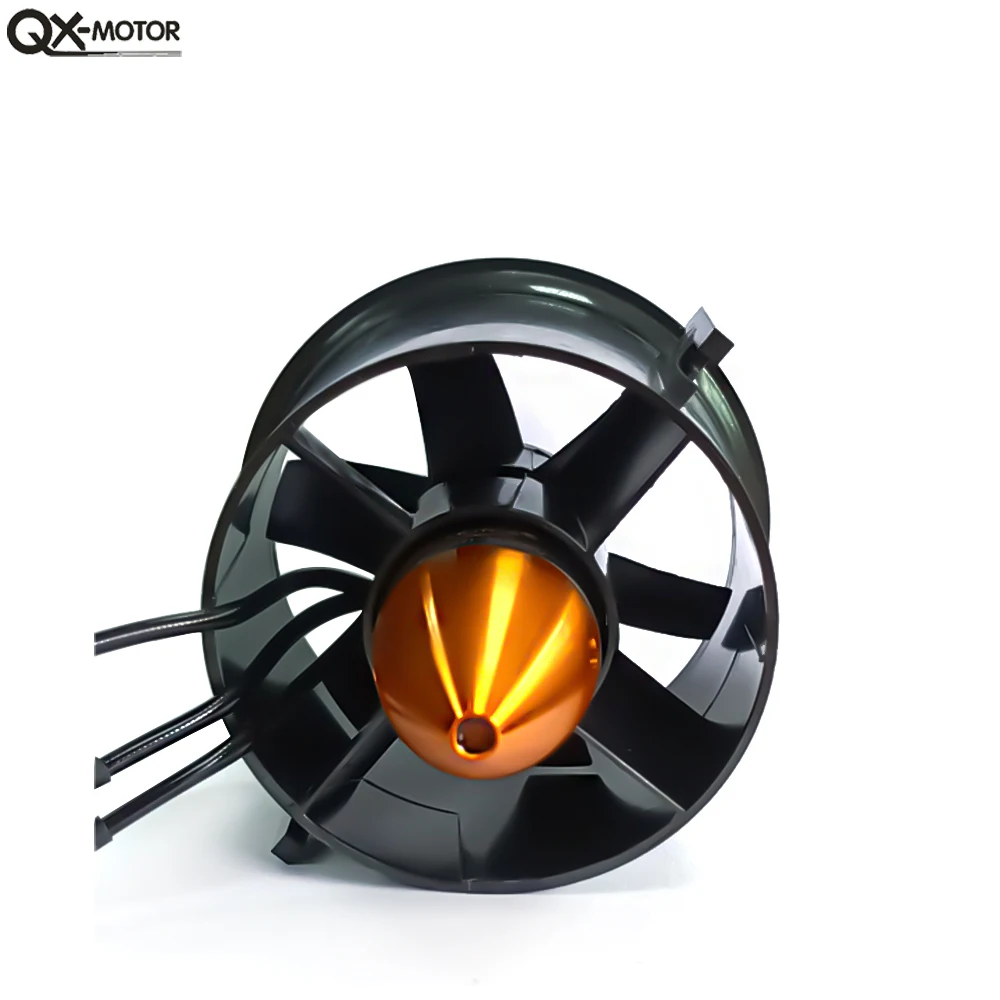 QX-MOTOR 70mm EDF 6 Blades Ducted Fan With QF2822 3000KV Brushless Motor FOR FMS / FREEWING Remotely Control Aircraft Model Part