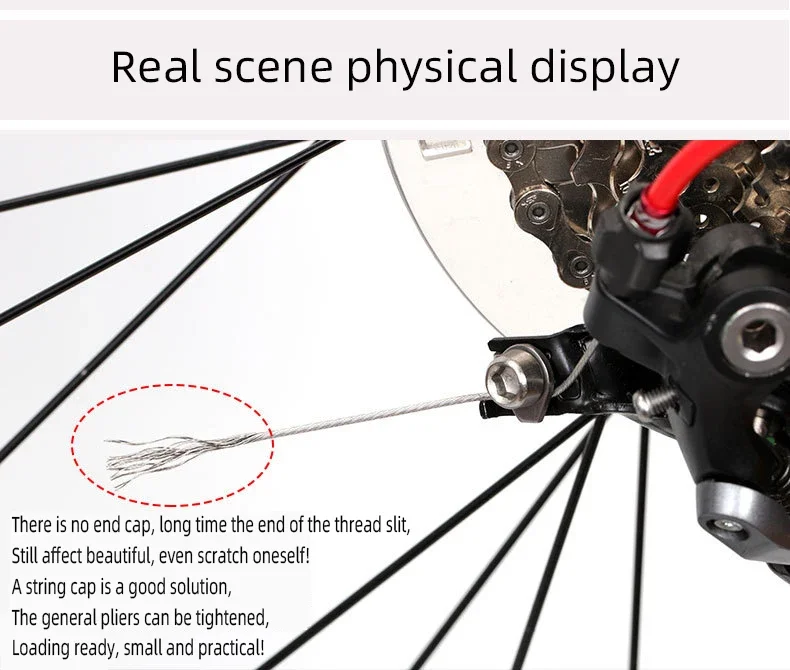 50 stücke Mehrere Farben Aluminium Legierung Fahrrad Brems Shifter Innen Kabel Tipps Draht End Kappe Kabel Fahrrad Linie Kern Kappe abdeckung – Detail 1