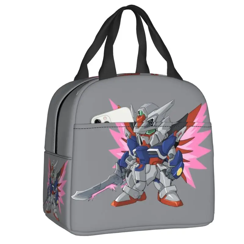 

Изготовленный на заказ мобильный костюм Gundames, сумка для обеда в стиле комиксов, мужской и женский холодильник, теплый изолированный ланч-бокс для детей, школьников
