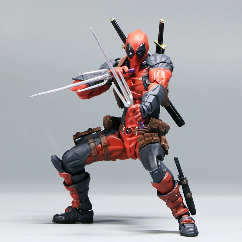 REVOLTECH AMAZING YAMAGUCHI Deadpool Action Figure X-Men Movable Collection Marvel Hero Black Panther Figures Model Toys Gifts