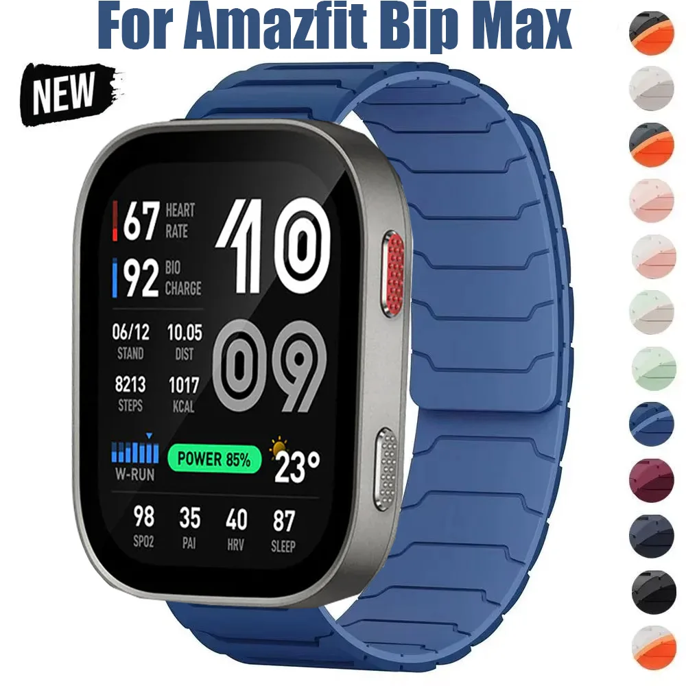 Magnetisches Silikonarmband für Amazfit Bip Max Smart Watch Band Armband Correa für Amazfit Bip Max Uhrenarmbänder Zubehör