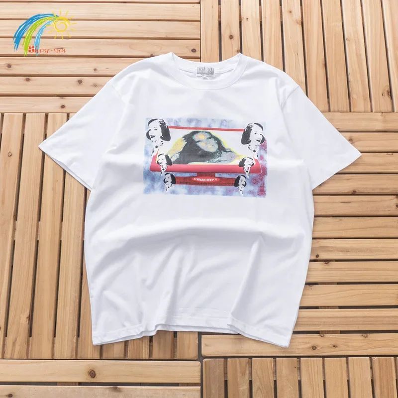 

Simple Couple Casual Fashion CAVEMPT T Shirt Women Printing White Tee Top High Quality Cotton Oversized CAV EMPT C.E T-Shirt