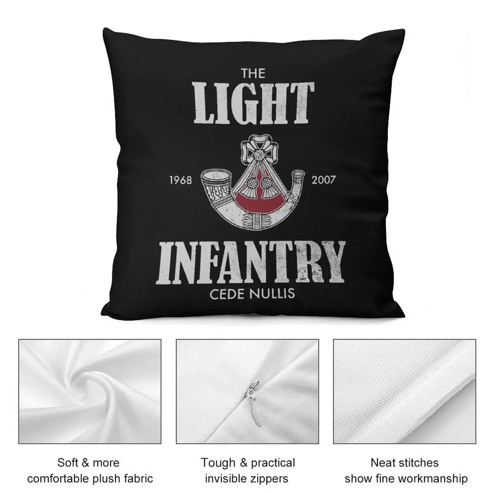 The Light Infantry (distressed) Throw Pillow Christmas Pillowcase luxury throw pillow covers pillow