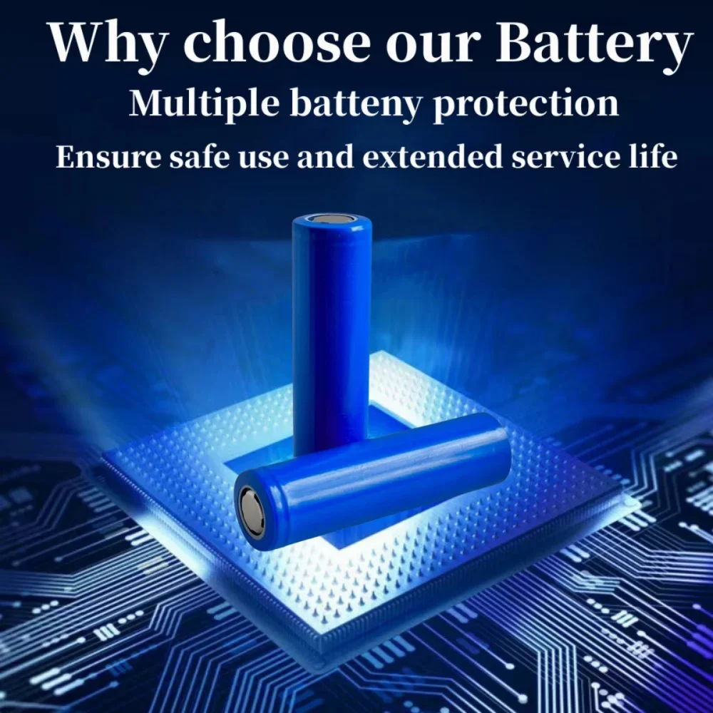 18650 3.7V 2000mAh Rechargeable Battery + Charger (1-10 Pcs)