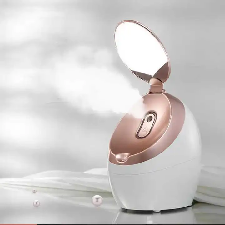 Facial Steam Beauty Instrument Hydrating Moisturizing Hot Spray Face Steamer with Makeup Mirror