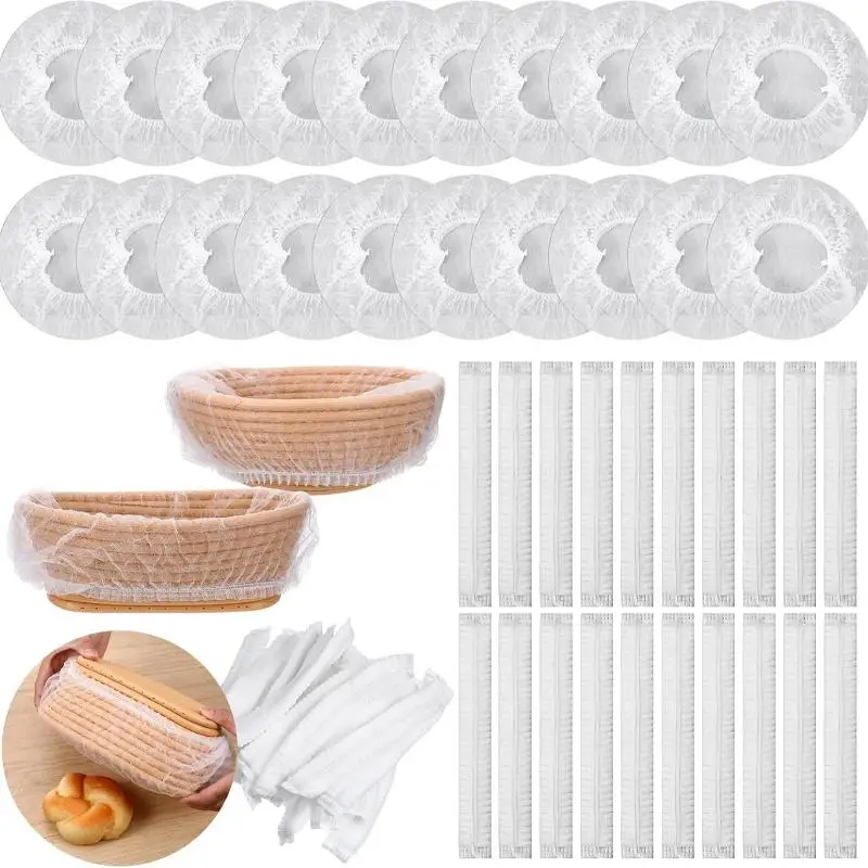 New 10-50 Pcs Disposable Bread Proofing Basket Liners BPA Free Non Stick For Home Sourdough Baking Kitchen Use