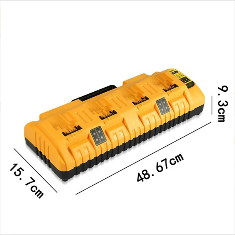 ABNO-Fast 4-Port 3A شاحن بطارية ل 10.8V 12V 14.4V 18V 20V Flexvolt ليثيوم DCB127 DCB204 DCB206