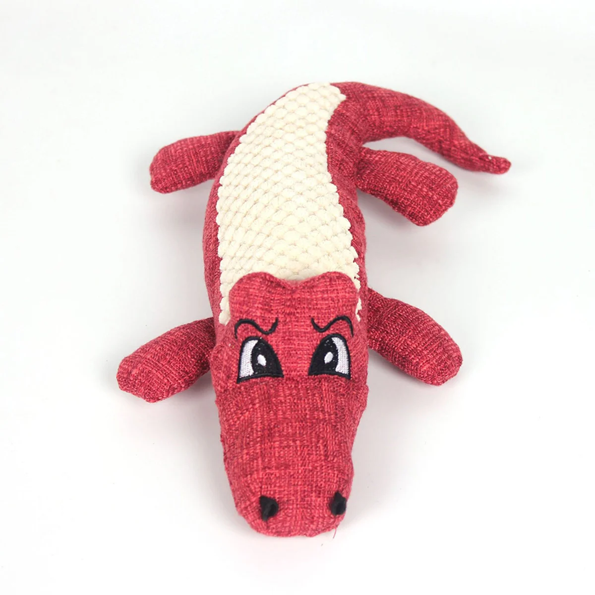 

Pet Plush Crocodile Toy Creative Funny Sound Chew Toy Model Toy for Dog Pet Cat ( Red) Crocodile Toy Pet