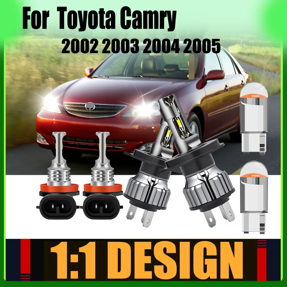 Automotive Car LED White 6000K Headlight Fog Light Xenon White with Perfect Beam Cutoff For Toyota Camry 2002 2003 2004 2005