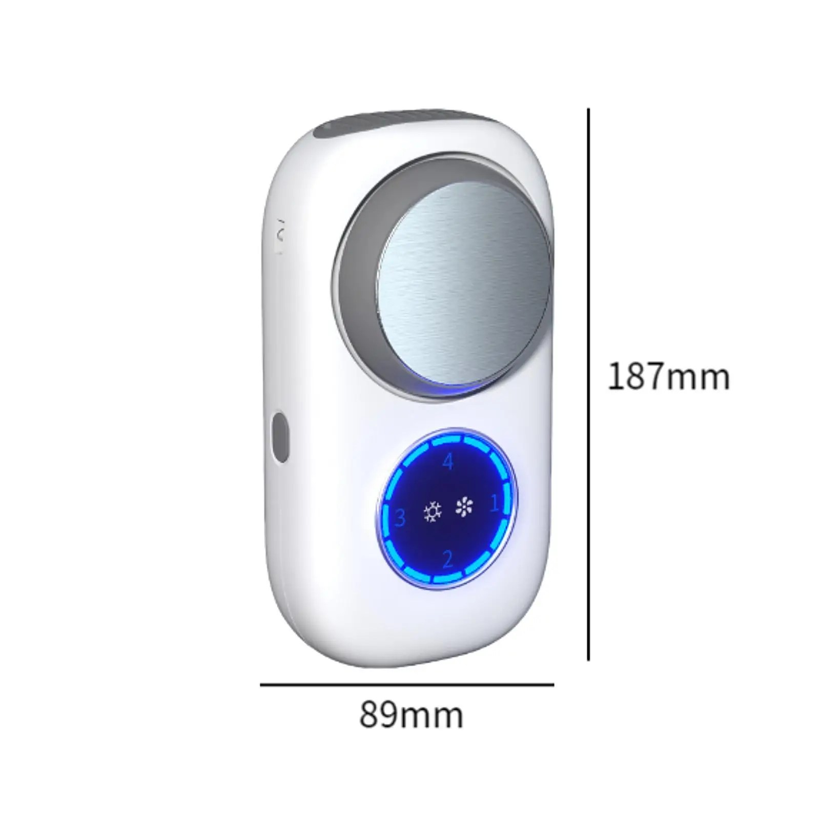 Kipas pendingin genggam Mini, kipas pendingin genggam Mini 4 kecepatan dapat diatur kebisingan rendah untuk berkemah, perjalanan rumah kantor musim panas