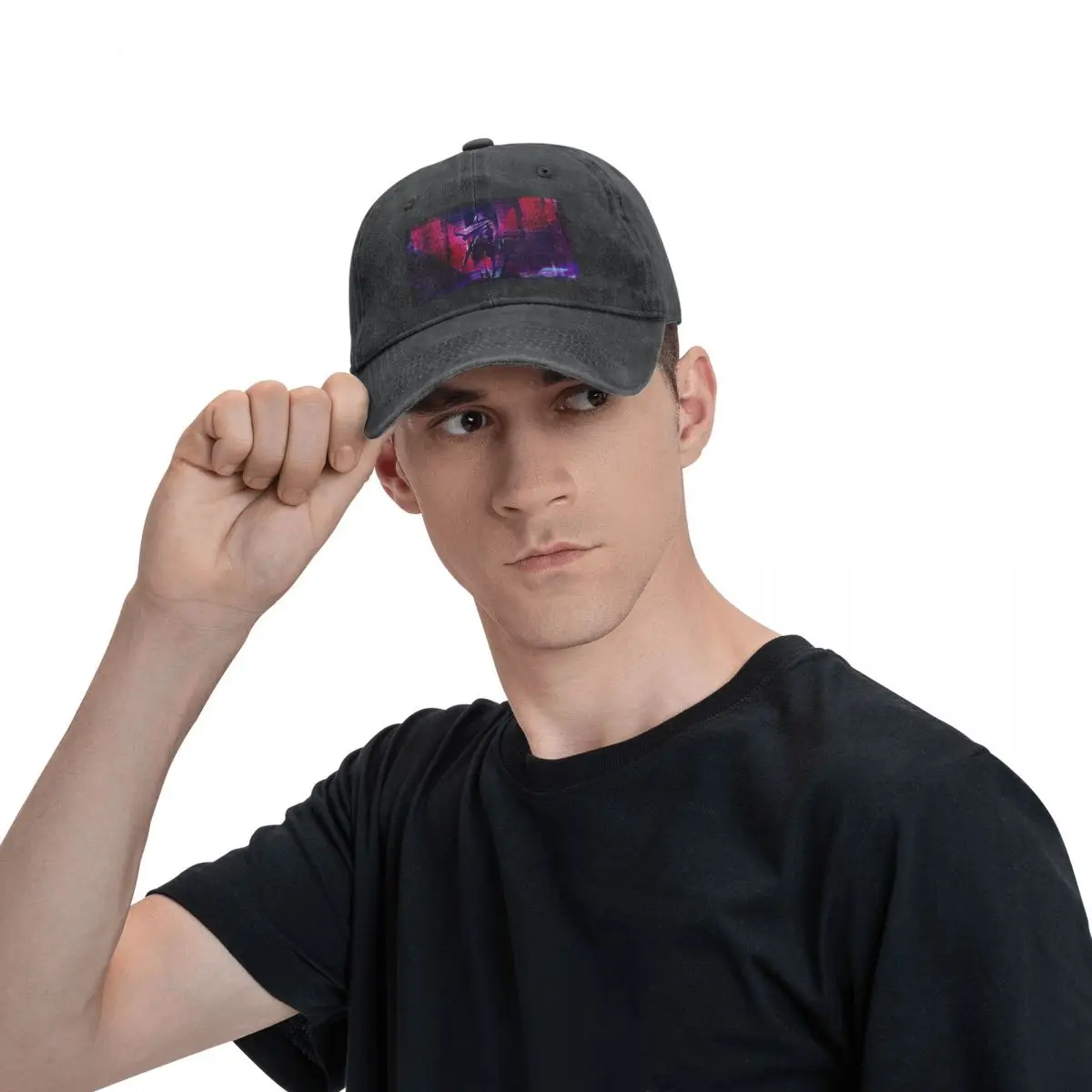 Omen V-Valorant Riot Games Baseball Caps Snapback Washed Denim Hats OutdoorBaseball Cowboy Hat for Men Women