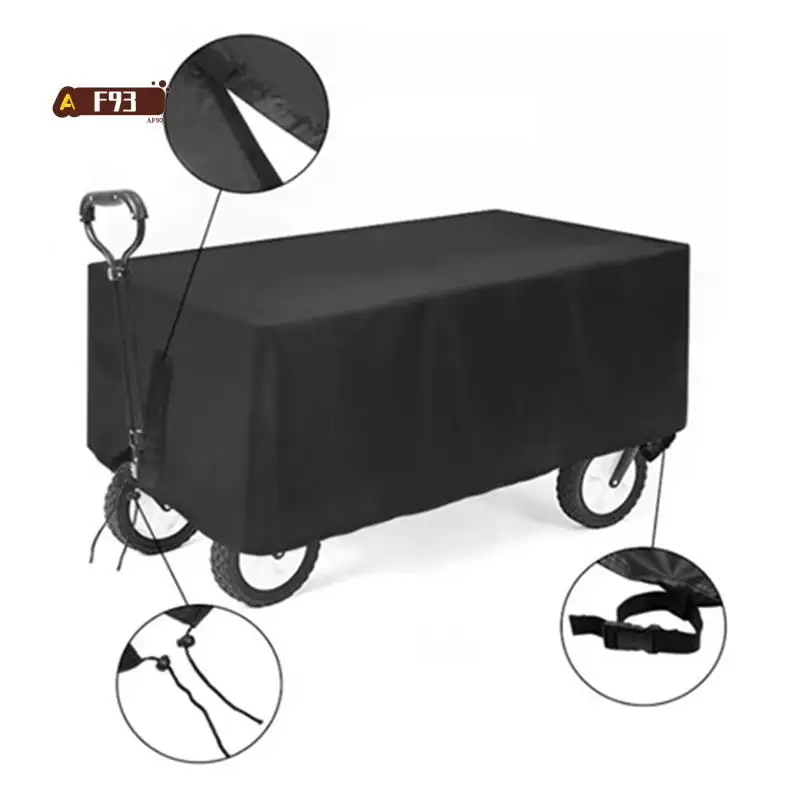 AF93-210D オックスフォード布屋外キャンプトロリーカバー折りたたみプッシュカート雨防塵