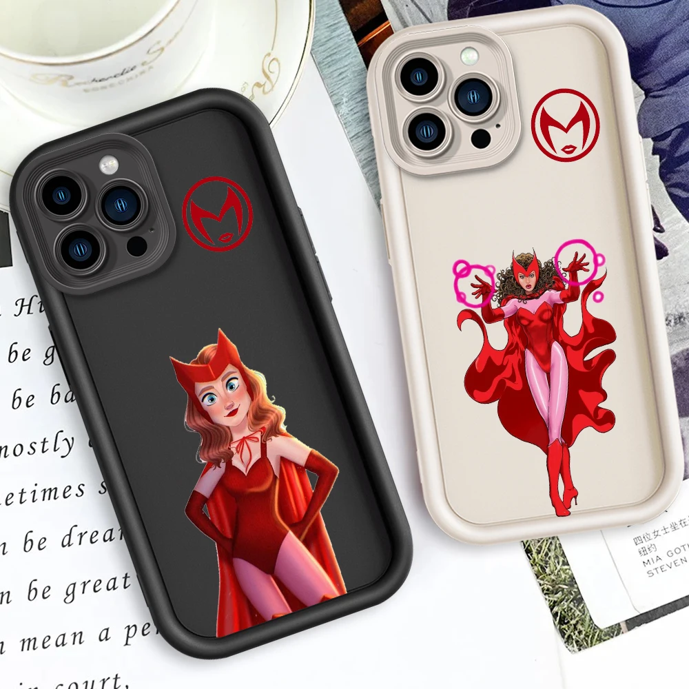 Marvel Wanda Animation Eye Ladder For Apple iPhone 15 14 13 12 11 XS XR X Pro Max Plus TPU Phone Case