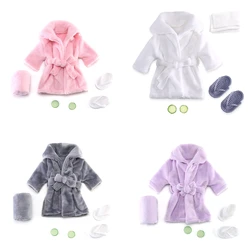 Bebê fotografia adereços bebê com capuz robe com cinto roupões de banho toalha pepino slipper conjunto foto criativa roupa para 0-3 traças